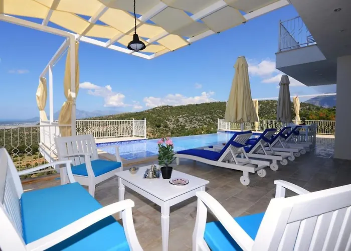 2 Bedroom Private Indoor Outdoor Pool And Jakuzzi Vilă Kalkan